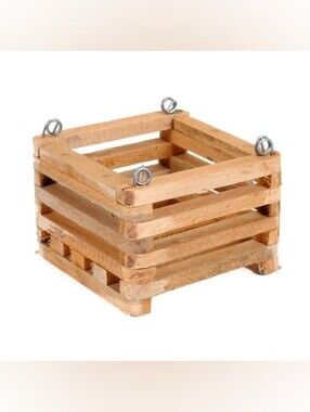 NWT Better-Gro 6 in. Square Hanging Wooden Basket Planter